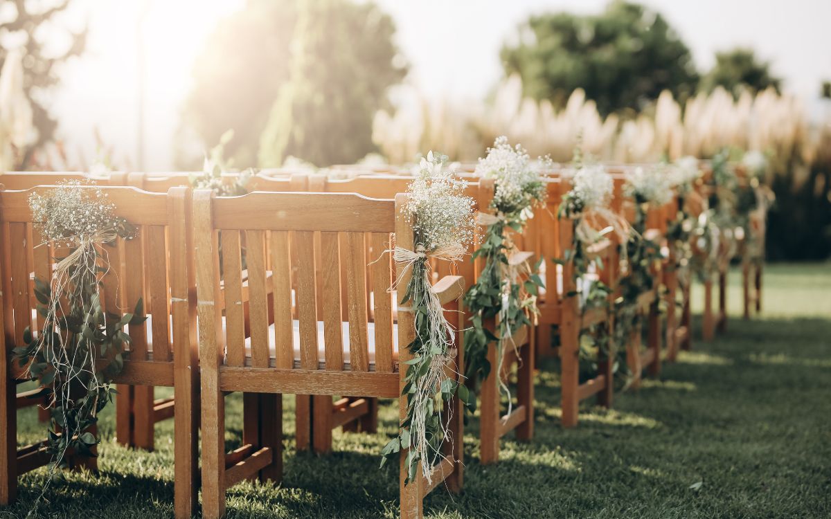decoración con flores
